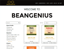 Tablet Screenshot of beangenius.com